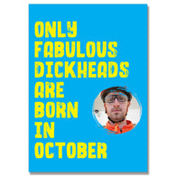 Personalised Blue Only Fabulous Photo Card